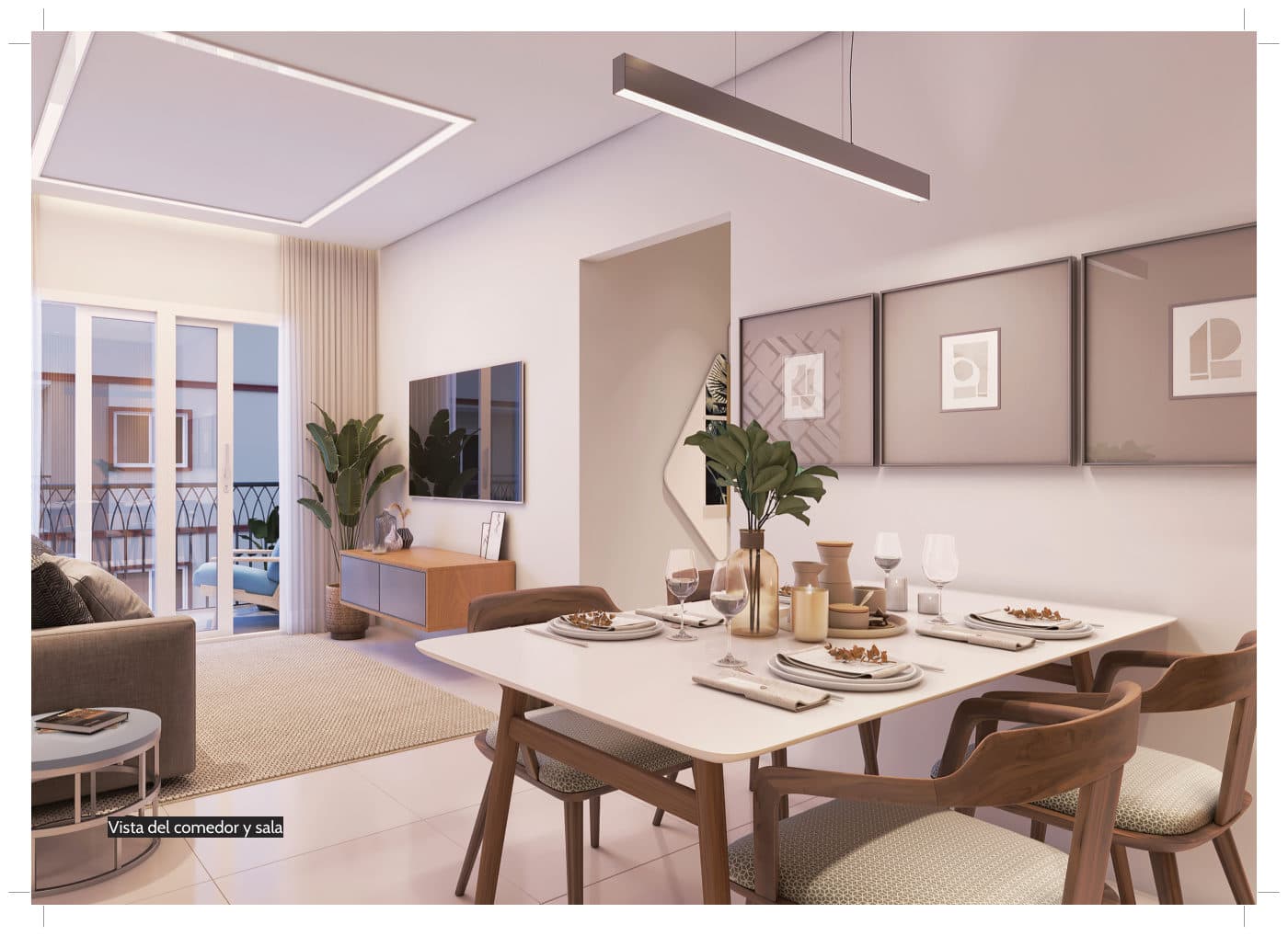 Sala e jantar (imagem ilustrativa)