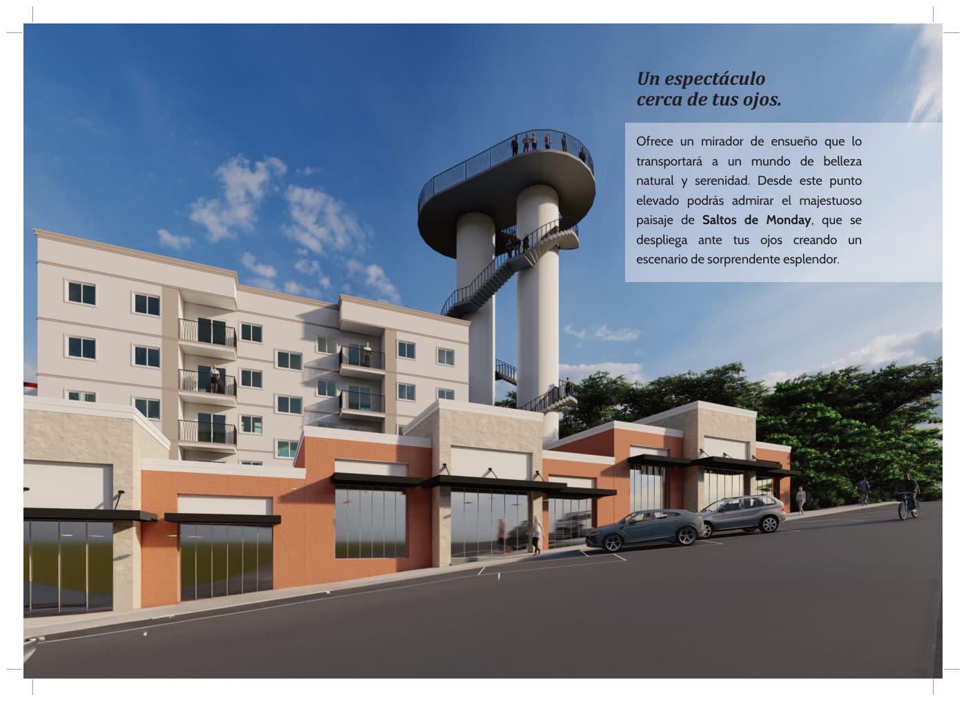 Mirador e área comercial