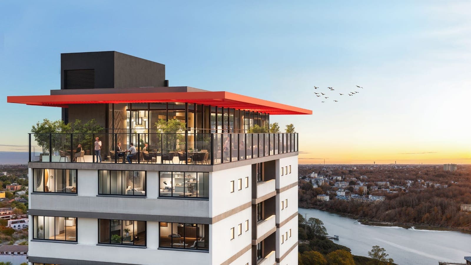 Rooftop gastronômico